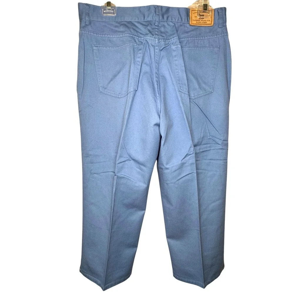 Lauren Jeans Co Ralph Lauren Blue Capri Pants Womens 10 High Rise Vintage Y2K